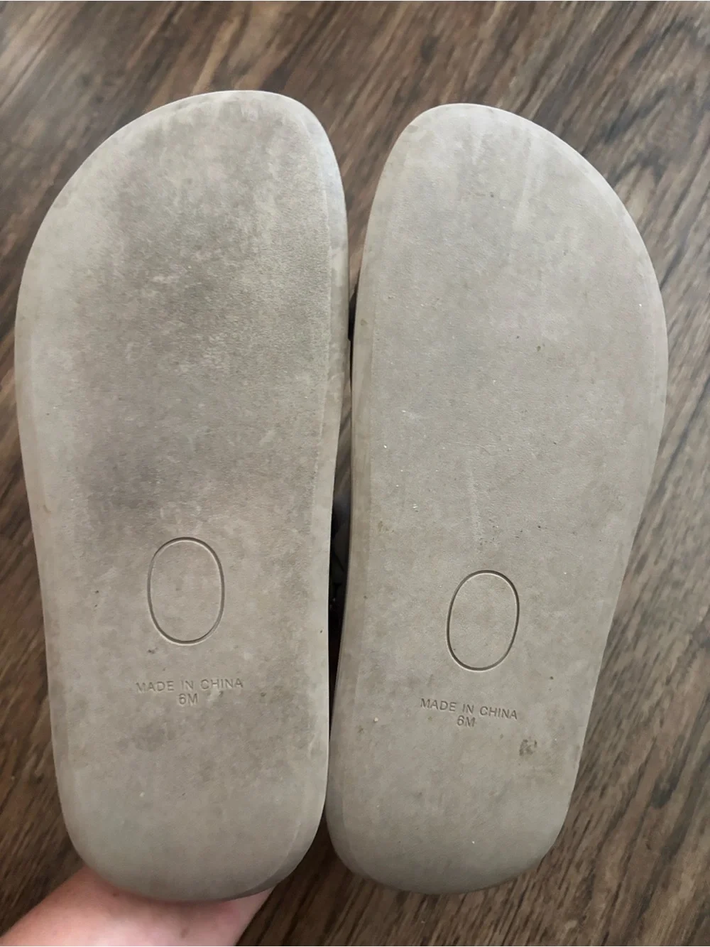 Steve Madden Braided Double Strap Platform Slide Sandal 6M Taupe